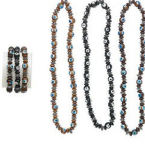 2PC EVIL EYE JEWLERY Necklace & bracelet UNISEX